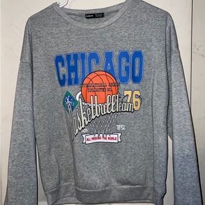SHEIN basketball crew neck sweatshirt